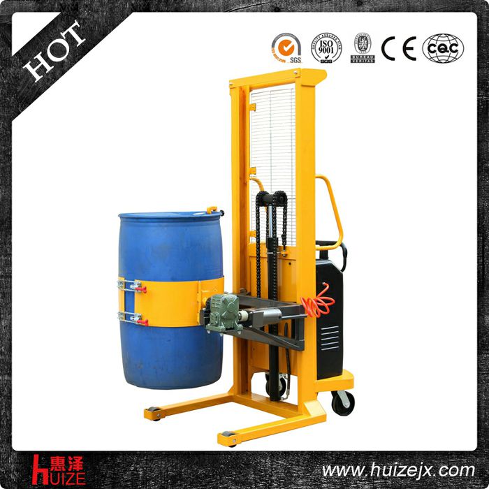 半電動(dòng)多功能油桶車（單門架，夾塑桶）